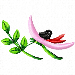 Flowers And Tree Embroidery Design 12 Flowers And Tree Embroidery Design 12